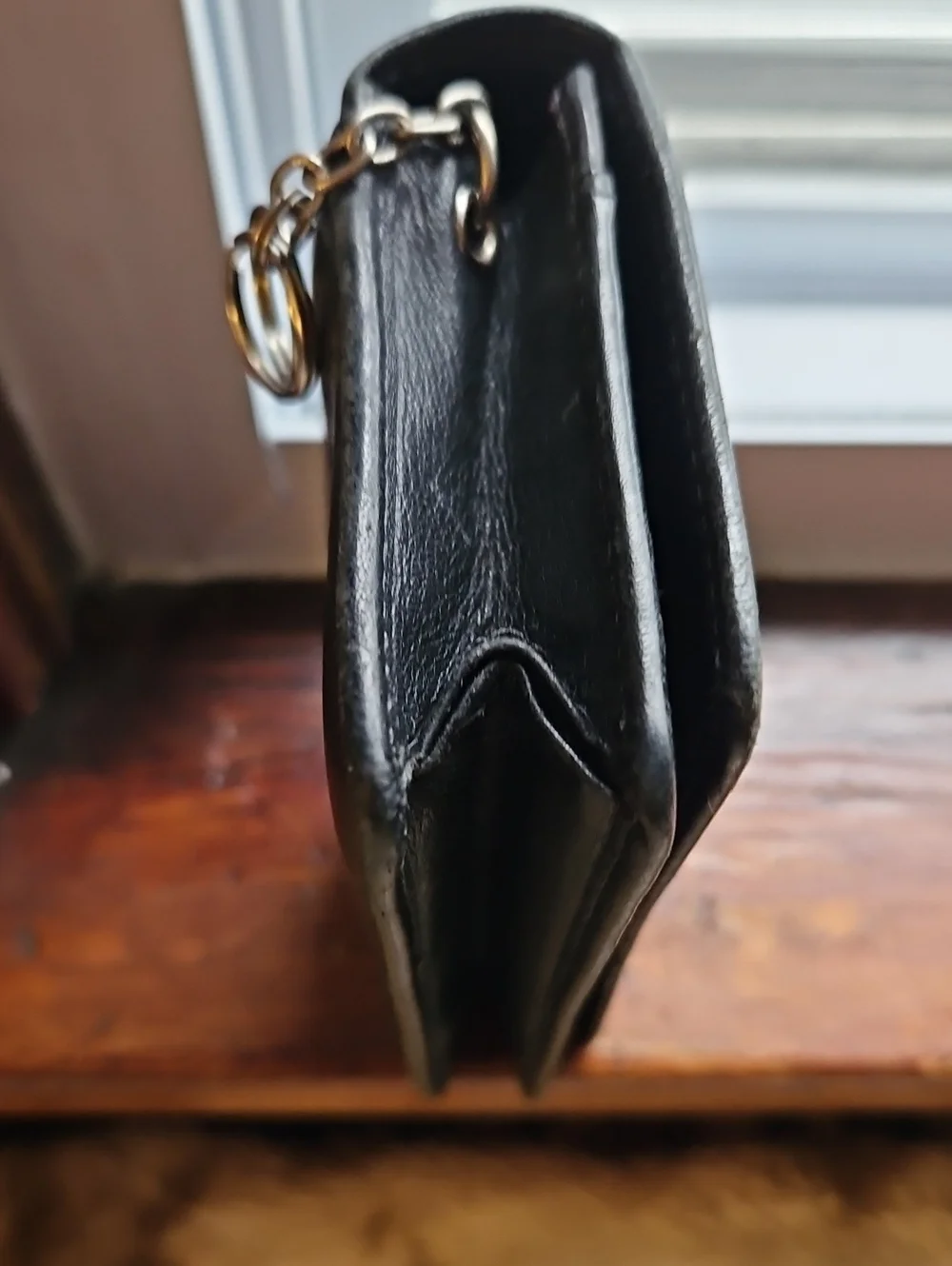 COACH Leather ID/Cards Wallet, Rich Black, UNISEX VTG/EUC